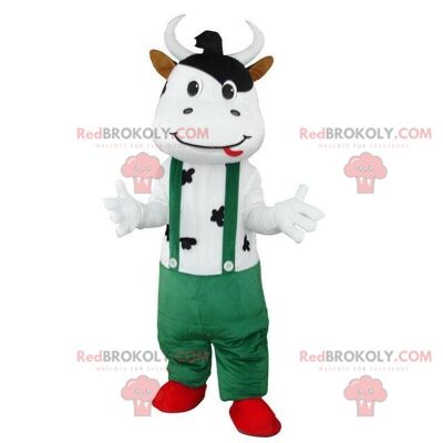 Cow REDBROKOLY mascot, devil costume, imp disguise / REDBROKO_08286