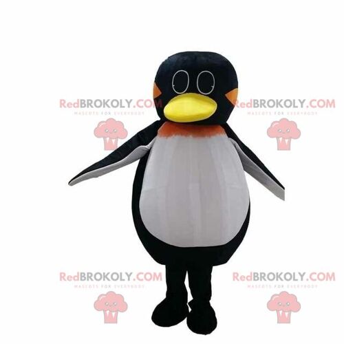 Penguin REDBROKOLY mascot, female costume, girl penguin / REDBROKO_08298