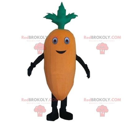 Mascotte de carotte REDBROKOLY, costume de carotte, costume végétal / REDBROKO_08331