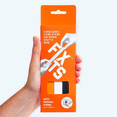Pack de 3 FixIts - Noir, Blanc, Orange