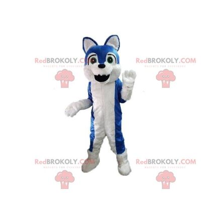 Mascotte husky verde REDBROKOLY, costume da volpe, travestimento peloso / REDBROKO_08369