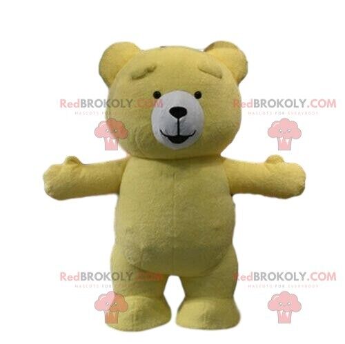 Green teddy bear REDBROKOLY mascot, teddy bear costume / REDBROKO_08376