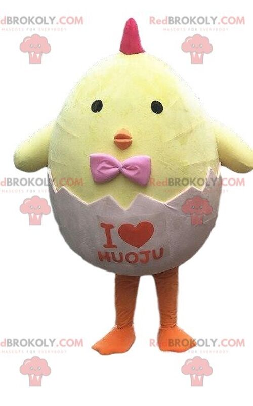 Chick REDBROKOLY mascot, egg costume, eggshell / REDBROKO_08384