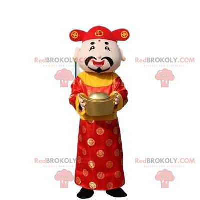 Asian man costume, god of wealth / REDBROKO_08405