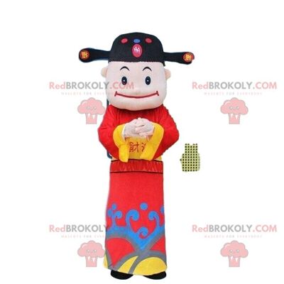 Asian man costume, god of wealth / REDBROKO_08408