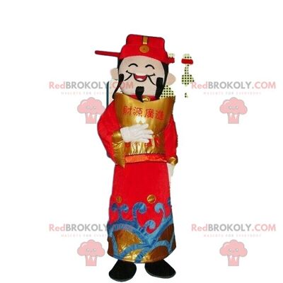 Costume da uomo asiatico, costume da dio della ricchezza / REDBROKO_08411
