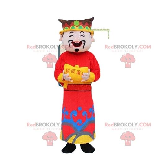 Asian man costume, god of wealth costume / REDBROKO_08413