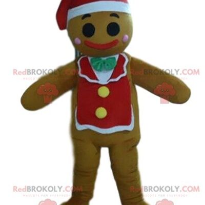 Mascota de pan de jengibre REDBROKOLY, disfraz de caramelo, caramelo / REDBROKO_08423