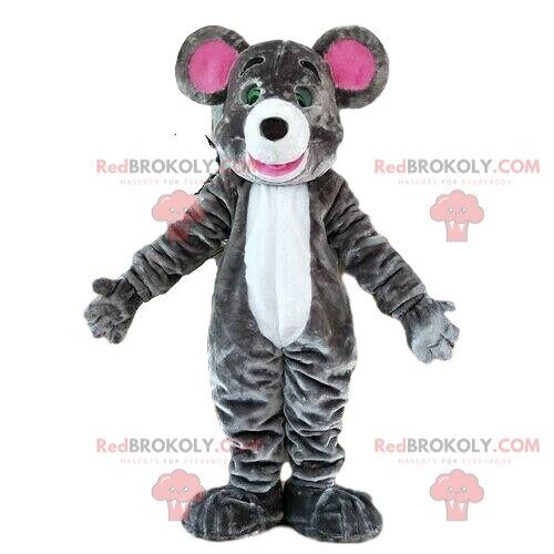 Gray koala REDBROKOLY mascot, Australian animal, exotic costume / REDBROKO_08440