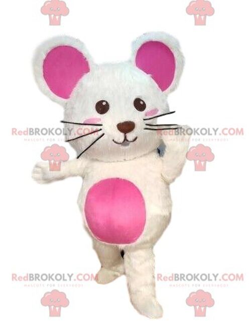 Mouse REDBROKOLY mascot, dancer costume, female costume / REDBROKO_08444