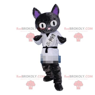 White mouse REDBROKOLY mascot, rodent costume, giant mouse / REDBROKO_08445