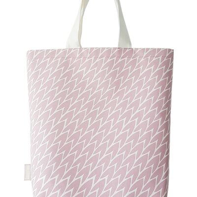 Borsa tote con foglie / Rosa