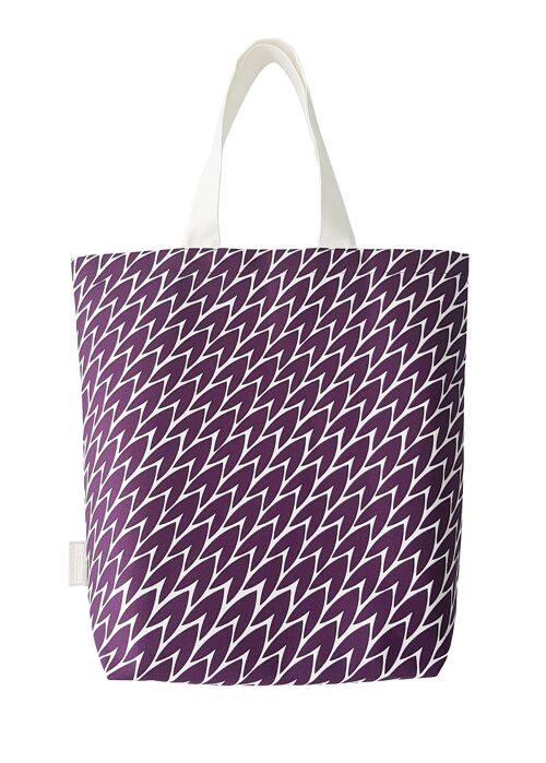 Leaf Tote Bag / Plum