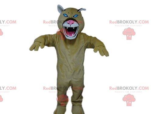 Teddy bear REDBROKOLY mascot, brown bear costume / REDBROKO_08520