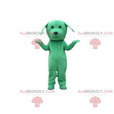 Perro verde REDBROKOLY mascota, disfraz de perrito, disfraz verde / REDBROKO_08538