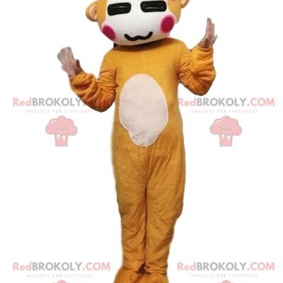 Monkey REDBROKOLY mascot, marmoset costume, jungle costume / REDBROKO_08557