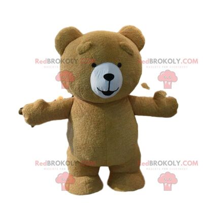 Weißer Teddybär REDBROKOLY Maskottchen, Kostüm weißer Bär, Polartier / REDBROKO_08559