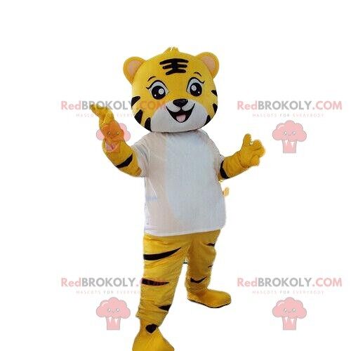 REDBROKOLY mascot gray and white lemur, polecat costume / REDBROKO_08634