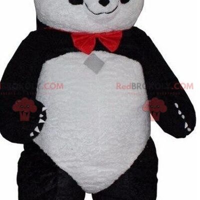 Panda blanco y negro REDBROKOLY mascota, disfraz de oso asiático / REDBROKO_08650