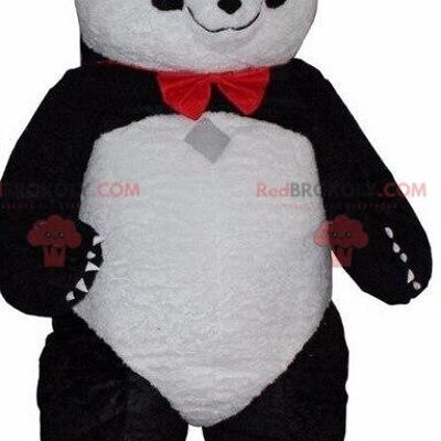 Black and white panda REDBROKOLY mascot, Asian bear costume / REDBROKO_08650