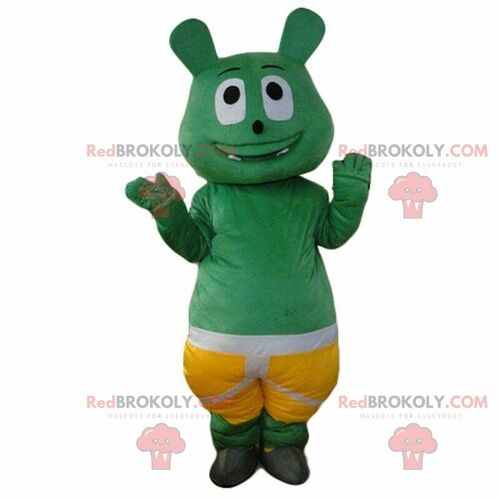 Gray squirrel REDBROKOLY mascot, forest costume, giant rodent / REDBROKO_08682