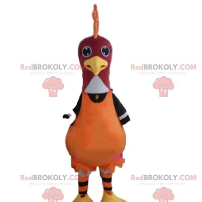 Round soccer ball REDBROKOLY mascot, soccer match costume / REDBROKO_08689
