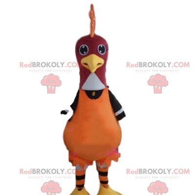 Pallone da calcio tondo mascotte REDBROKOLY, costume partita di calcio / REDBROKO_08689