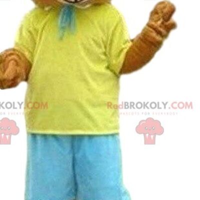 Orsacchiotto mascotte REDBROKOLY, costume da orso femmina, mascotte REDBROKOLY femmina / REDBROKO_08703