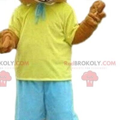 Teddy bear REDBROKOLY mascot, female bear costume, female REDBROKOLY mascot / REDBROKO_08703