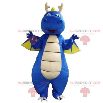 Mascotte de dinosaure vert et blanc REDBROKOLY, mignon costume de dragon / REDBROKO_08727