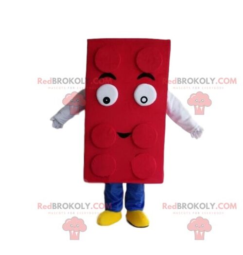 Yellow house REDBROKOLY mascot, residential costume, giant house / REDBROKO_08741