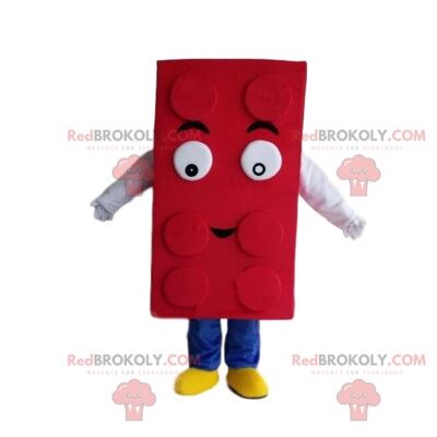 Yellow house REDBROKOLY mascot, residential costume, giant house / REDBROKO_08741