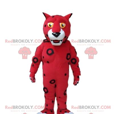 Cane arancione REDBROKOLY mascotte, costume arancione, costume canino / REDBROKO_08782