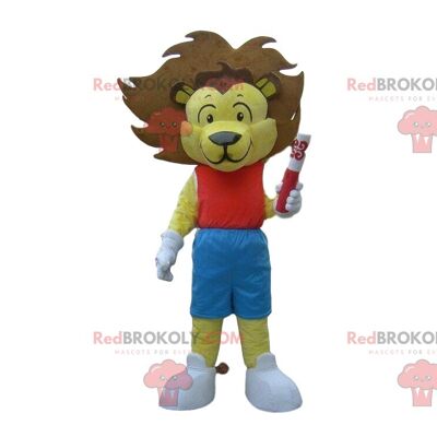 Hamburger REDBROKOLY mascot, fast food costume, giant hamburger / REDBROKO_08785