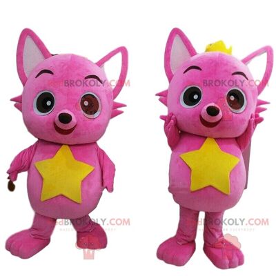 2 mascotas REDBROKOLY de niños, muñecas, un niño y una niña / REDBROKO_08812