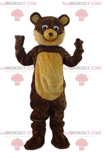 Mascotte d'ours REDBROKOLY, célèbre ours du dessin animé Maya et l'ours / REDBROKO_08826
