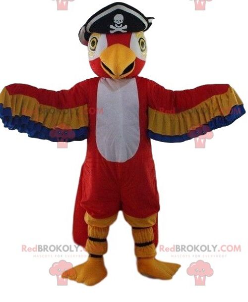 Giant raspberry REDBROKOLY mascot, red fruit costume / REDBROKO_08829