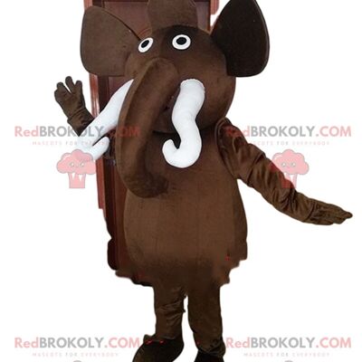 Sloth REDBROKOLY mascotte, costume da scimmia, marmoset marrone / REDBROKO_08832