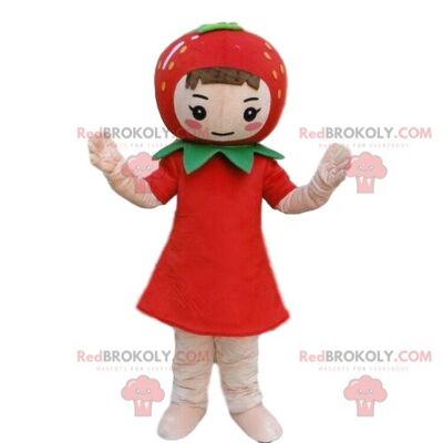 Orange REDBROKOLY mascot, fruit costume, clementine costume / REDBROKO_08836