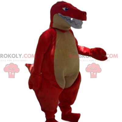 White tooth REDBROKOLY mascot, giant tooth costume / REDBROKO_08846