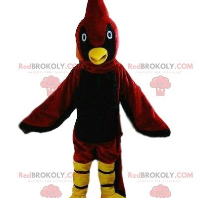 Orso bruno REDBROKOLY mascotte, costume da orso realistico, animale feroce / REDBROKO_08881