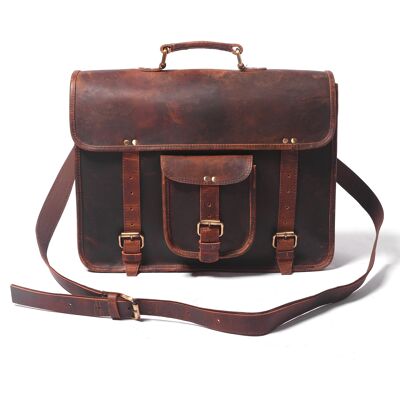 LOCULUS Handmade Leather Messenger Bag
