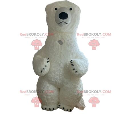 Mascotte d'ours jaune gonflable REDBROKOLY, déguisement d'ours en peluche géant / REDBROKO_08942