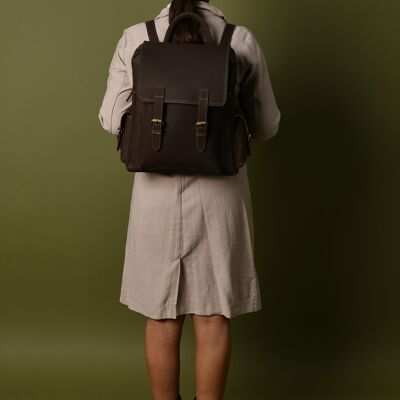 Crazy Horse Leather Backpack- Bags For her