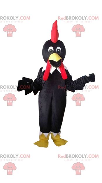 Mascotte de gros oiseau orange REDBROKOLY, costume d'oiseau coloré / REDBROKO_09001