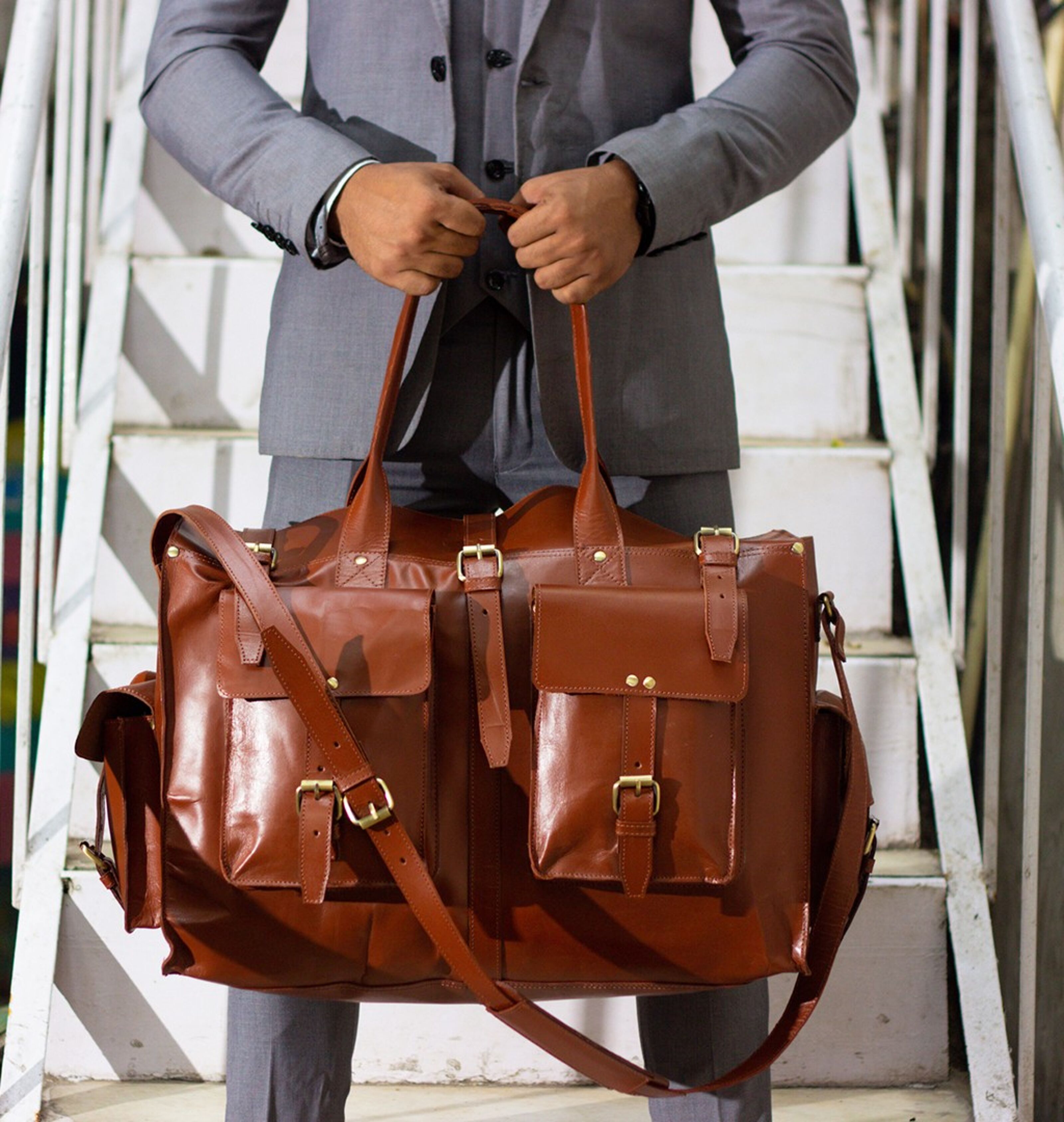 Buy wholesale Floyd Leather Duffle Bag- Travel Bags For Men