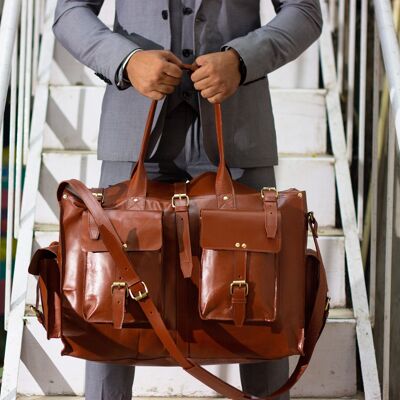 Floyd Leather Duffle Bag- Travel Bags For Men