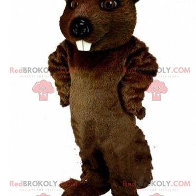 Mole REDBROKOLY mascot, hamster costume, rodent costume / REDBROKO_09074