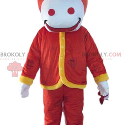 Cream REDBROKOLY mascot, ice cream costume, giant cake / REDBROKO_09089