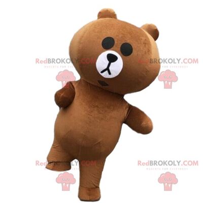 Oso inflable mascota REDBROKOLY, disfraz de oso de peluche inflable / REDBROKO_09111